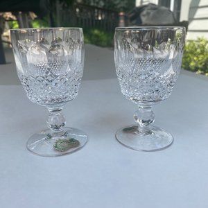 WATERFORD Crystal cordial glasses,  Vintage: Colleen Pattern, rare